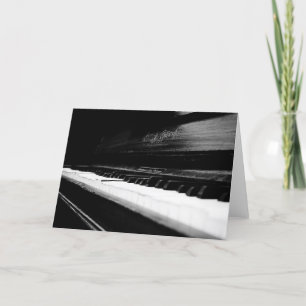 Old Piano Card