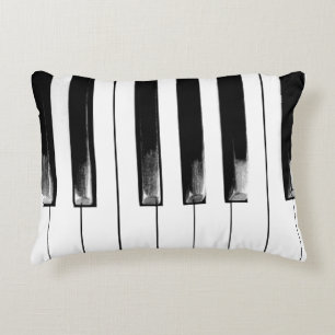 Old Piano Keys Funny Cool Decorative Cushion