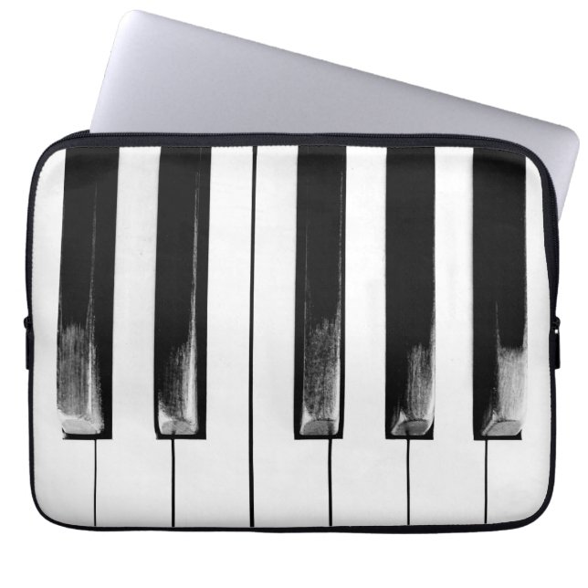 Old Piano Keys Funny Cool Laptop Sleeve (Front)