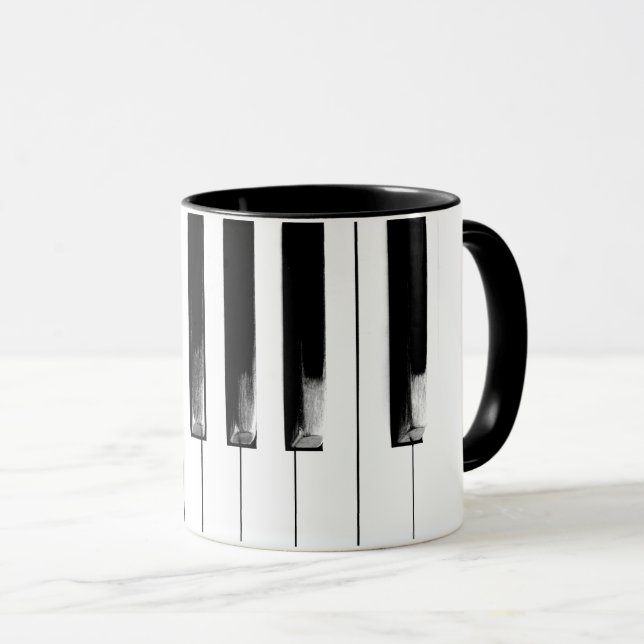 Old Piano Keys Mug (Front Right)