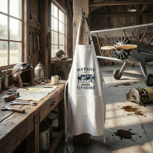 Old Pilots Never Die Standard Apron