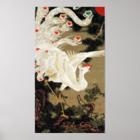 Old Pine Tree and White Phoenix by Ito Jakuchu
