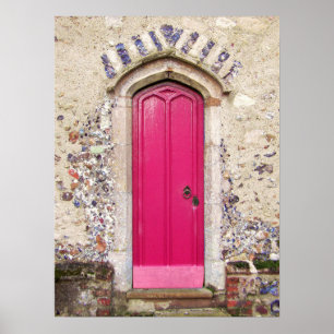 Old Pink Door Poster