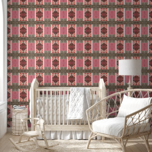 Old pink, white and grey wall small