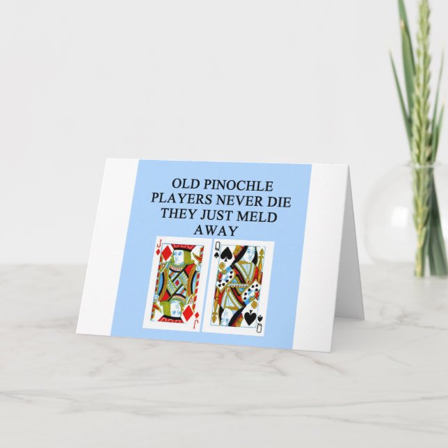 old pinochle player card (Front)