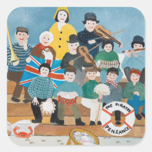 Old Pirates of Penzance Square Sticker