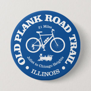 Old Plank Road Trail (cycling) 7.5 Cm Round Badge