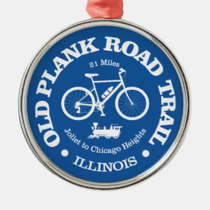Old Plank Road Trail (cycling) Metal Tree Decoration