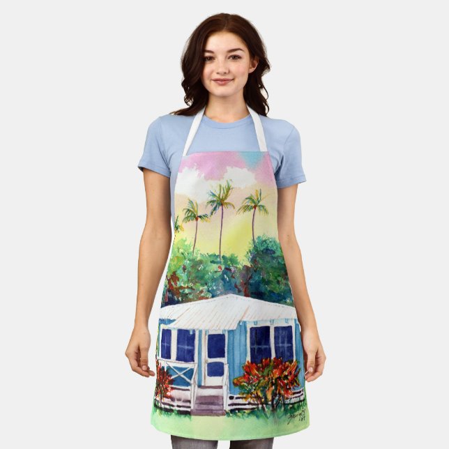 Old Plantation Cottage 2 Apron (Worn)