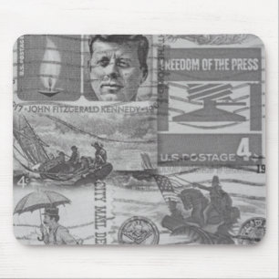 Old Postage Stamps Mousepad