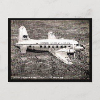 Old Postcard - A BEA "Viking"
