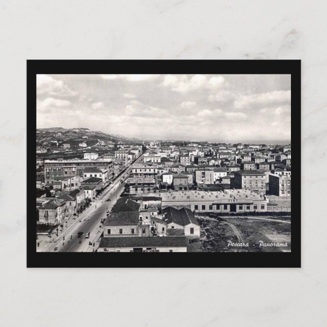 Old Postcard - A View of Pescara (Front)