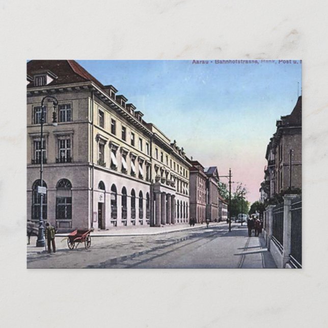 Old Postcard - Aarau, Aargau, Switzerland (Front)
