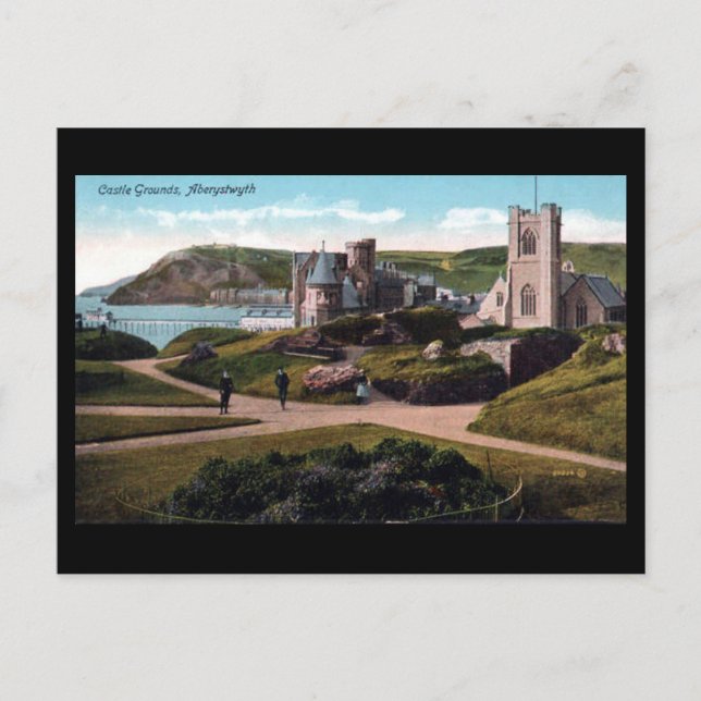 Old Postcard - Aberystwyth Castle (Front)