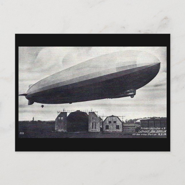 Old Postcard - Airship "Graf Zeppelin" (Front)