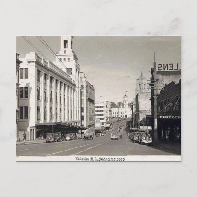 Old Postcard - Auckland, New Zealand (Front)