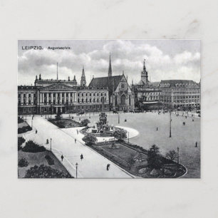 Old Postcard - Augustusplatz, Leipzig