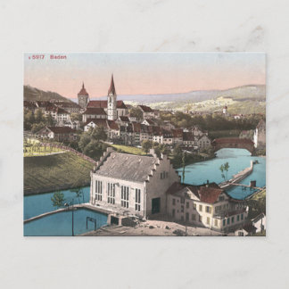 Old Postcard - Baden, Aargau, Switzerland
