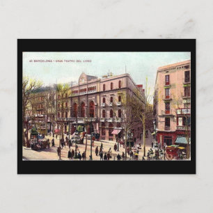 Old Postcard, Barcelona, Gran Teatro del Liceo Postcard