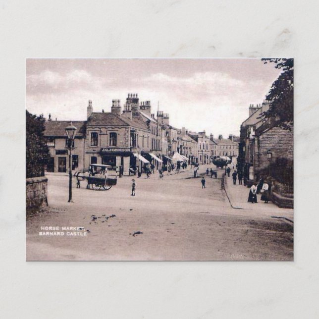 Old Postcard - Barnard Castle, Co Durham (Front)