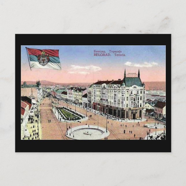 Old Postcard, Belgrade, Terazije Postcard (Front)