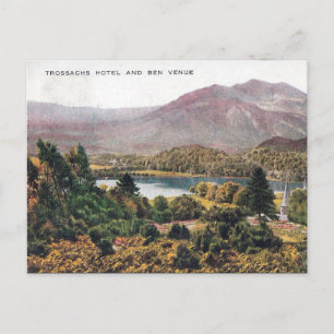 Old Postcard - Ben Venue, Trossachs, Scotland