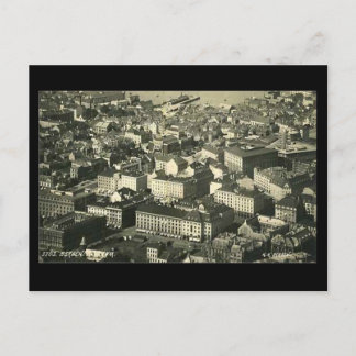 Old Postcard, Bergen, Norway, in 1937 Postcard