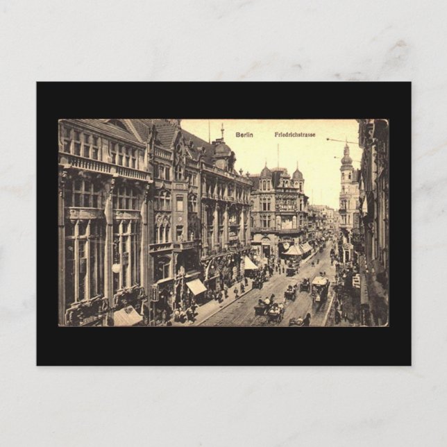 Old Postcard, Berlin, Friedrichstrasse Postcard (Front)