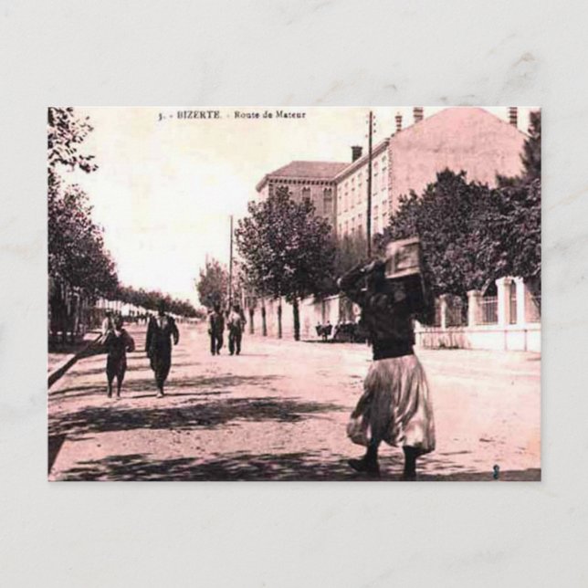 Old Postcard - Bizerte, Tunisia (Front)