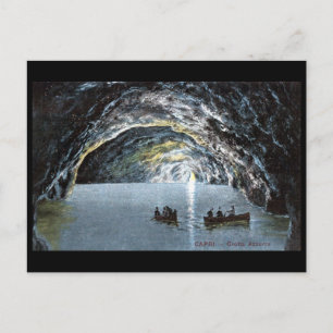 Old Postcard - Blue Grotto, Capri, Italy