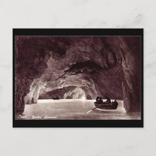 Old Postcard - Blue Grotto, Capri, Italy