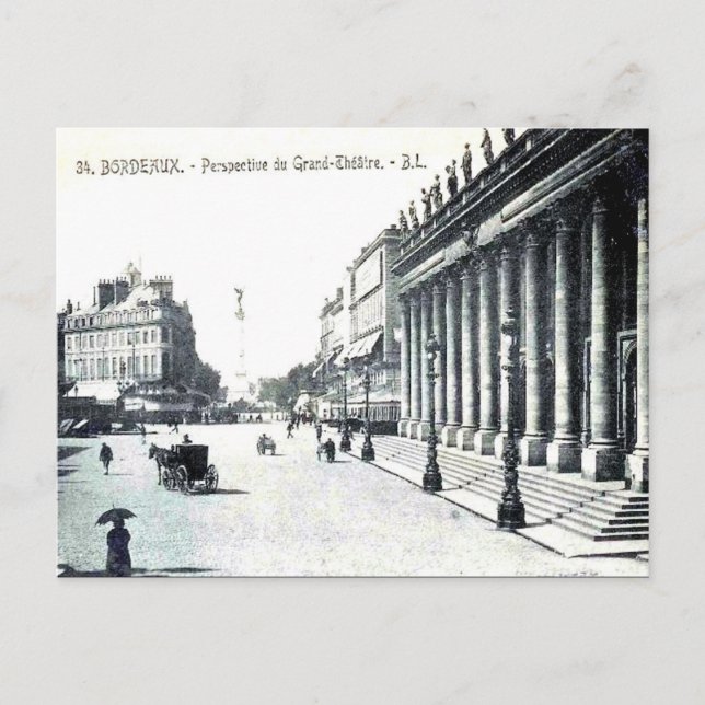 Old Postcard - Bordeaux, France (Front)