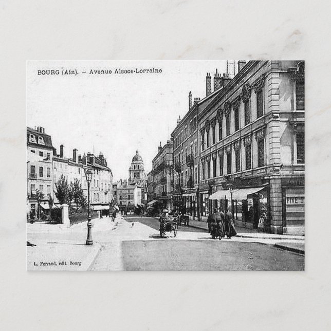 Old Postcard - Bourg-en-Bresse, Ain, France (Front)