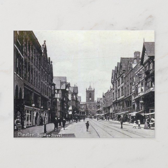 Old Postcard - Bridge Street, Chester (Front)