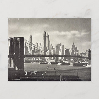 Old Postcard - Brooklyn Bridge, NYC