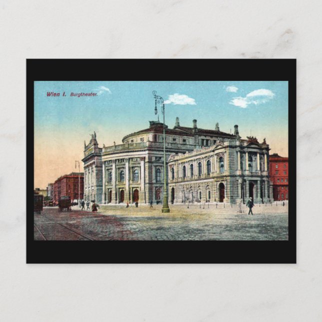Old Postcard - Burgtheater, Vienna (Front)