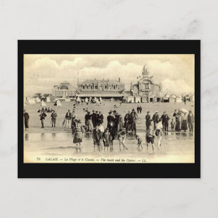 Old Postcard - Calais, Casino et Plage