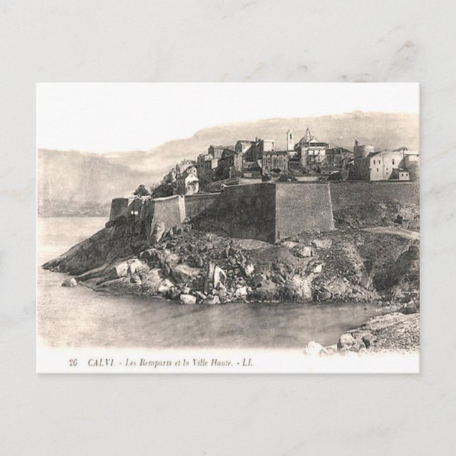 Old Postcard - Calvi, Haute Corse (Front)