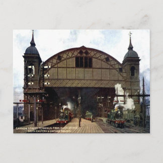 Old Postcard - Cannon St Station, London