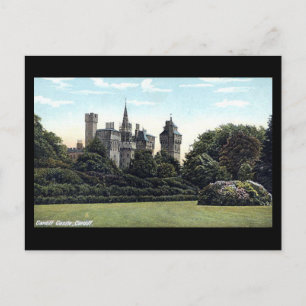 Old Postcard, Cardiff Castle Postcard