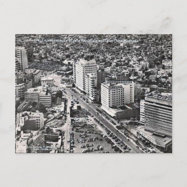 Old Postcard - Casablanca, Morocco (Front)