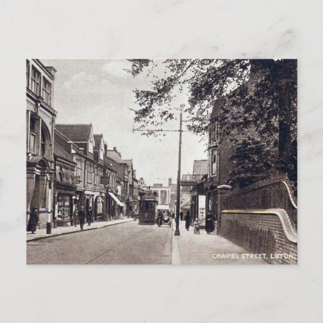 Old Postcard - Chapel Street, Luton (Front)