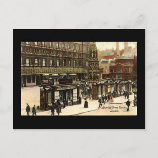 Old Postcard, Charing Cross Station, London Postcard