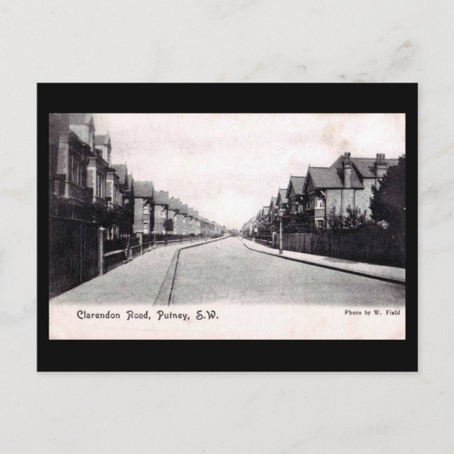 Old Postcard - Clarendon Rd, Putney (Front)