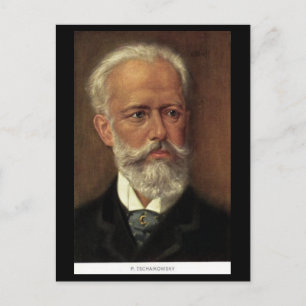 Old Postcard - Composers - Tchaikovsky