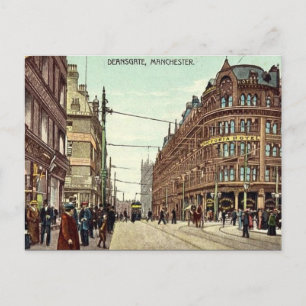 Old Postcard - Deansgate, Manchester