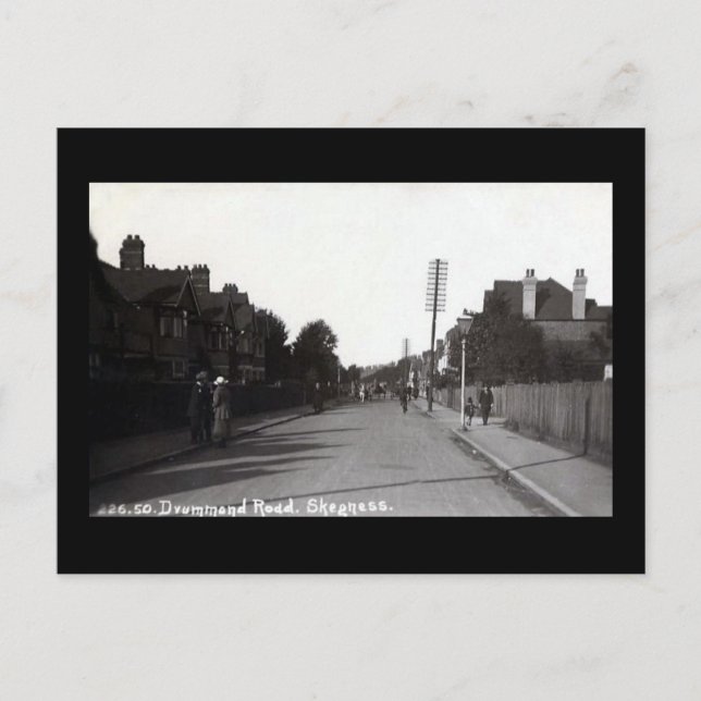 Old Postcard - Drummond Road, Skegness (Front)