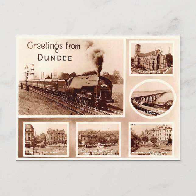 Old Postcard - Dundee, Scotland (Front)