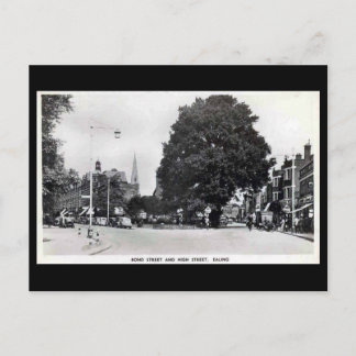 Old Postcard, Ealing, Bond St and High St Postcard