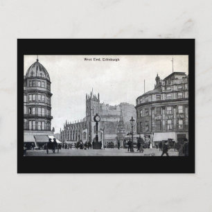Old Postcard, Edinburgh, West End Postcard